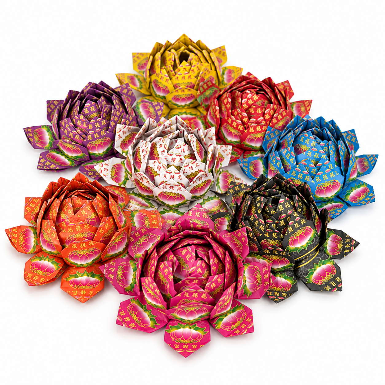 Nine-Coloured Lotus Joss Paper